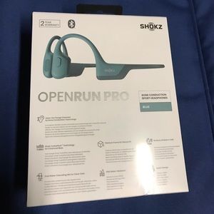 COPY - Shokz open run pro. Blue Bluetooth headset
